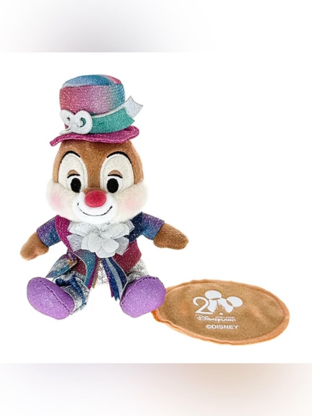 BNWT Disney Hong Kong Disneyland 20th Anniversary Dale Pal Shoulder Plush